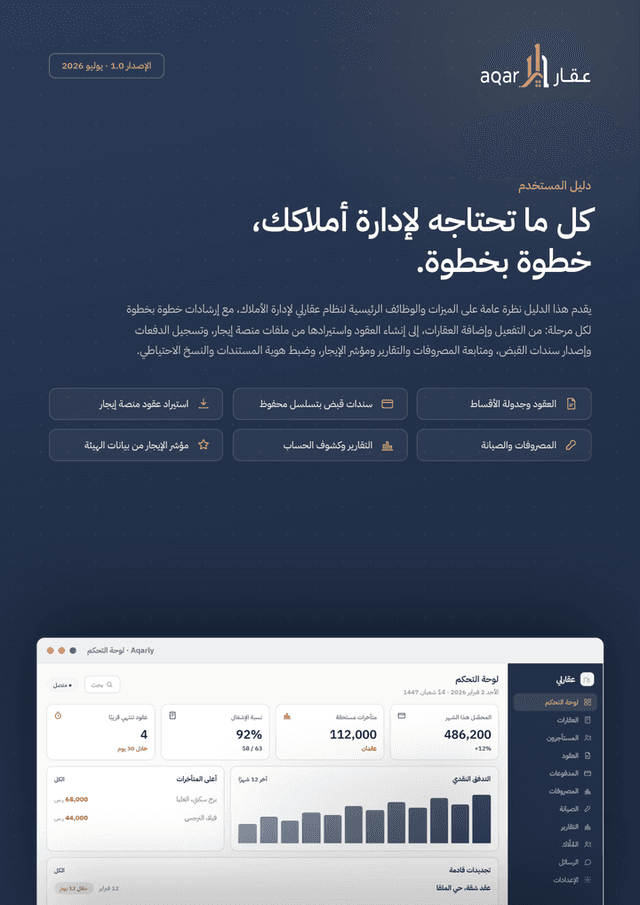 Aqarly User Guide | Every screen, step by step